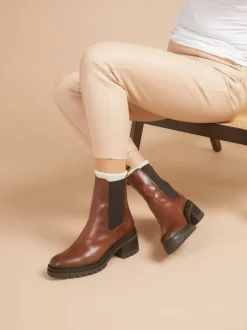 Boots*Jones Bootmaker - leren Chelsea laarzen Bruin