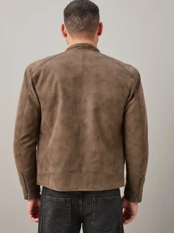 Jassen En Jacks*Next - Kunstleren bikerjack Bruin