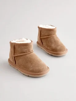 Boots*Next - Laarzen van suède met warme voering Bruin