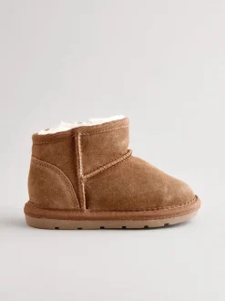 Boots*Next - Laarzen van suède met warme voering Bruin