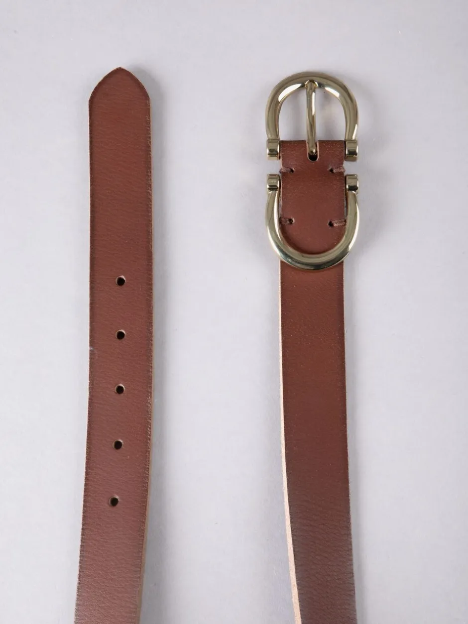 Ceintuurs|Lakeland Leather - Bowness Suède Riem met Dubbele Gesp Bruin