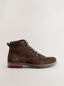 Boots*Next - Leren hoge schoenen Bruin