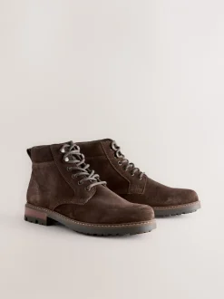 Boots*Next - Leren hoge schoenen Bruin