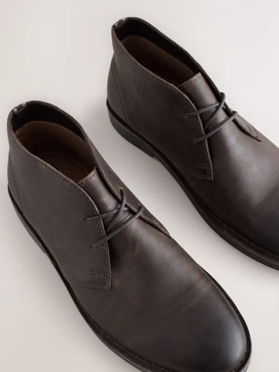 Boots|Next - Leren schoen Bruin