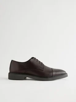 Schoenen|Formele Schoenen*Next - Leren schoenen met contrasterende neus Bruin
