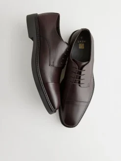 Schoenen|Formele Schoenen*Next - Leren schoenen met contrasterende neus Bruin