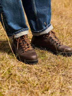 Boots|Next Bruin - Leren wandelschoenen