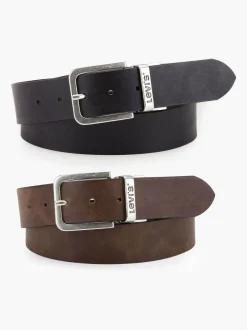 Riemen En Bretels|Levi's Bruin - ® aan twee kanten draagbare riem