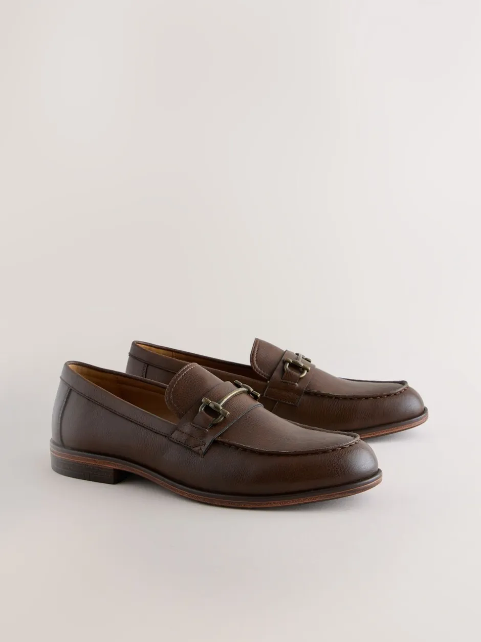 Formele Schoenen|Next - Loafers van lusjesstof Bruin