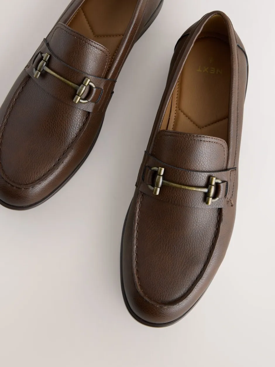 Formele Schoenen|Next - Loafers van lusjesstof Bruin