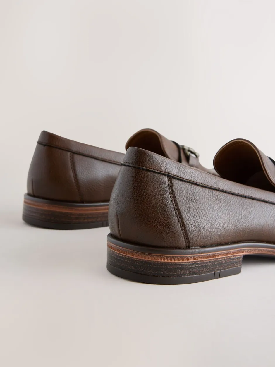 Formele Schoenen|Next - Loafers van lusjesstof Bruin