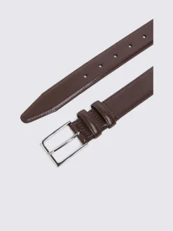 Riemen En Bretels|MOSS - Classic Leather Belt Bruin