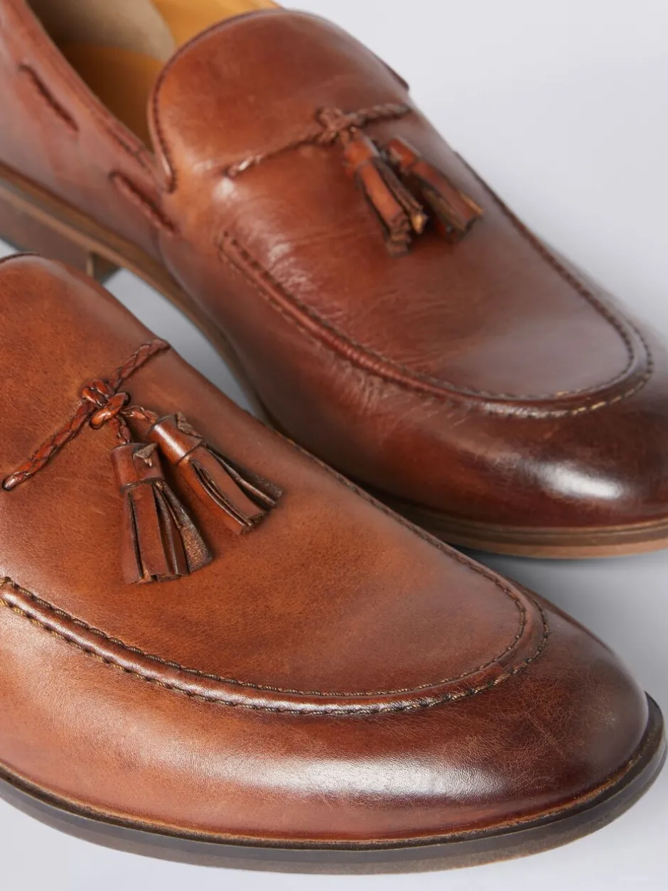 Formele Schoenen*MOSS - Highgate instappers met kwastjes Bruin