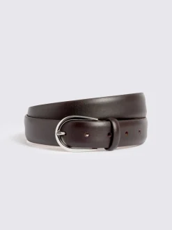 Riemen En Bretels|MOSS - Italian Leather Belt Bruin