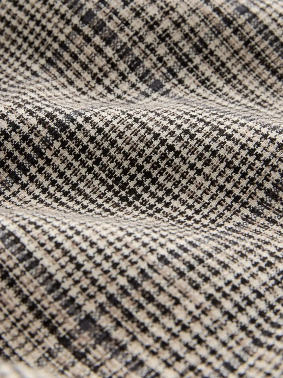 Kostuums En Werkkleding|Next Bruin - N.Premium Check Linen Rich Single Breasted Blazer