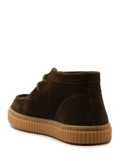 Boots|Off The Hook - Bolan suède leren Vetersluiting casual Boots Bruin