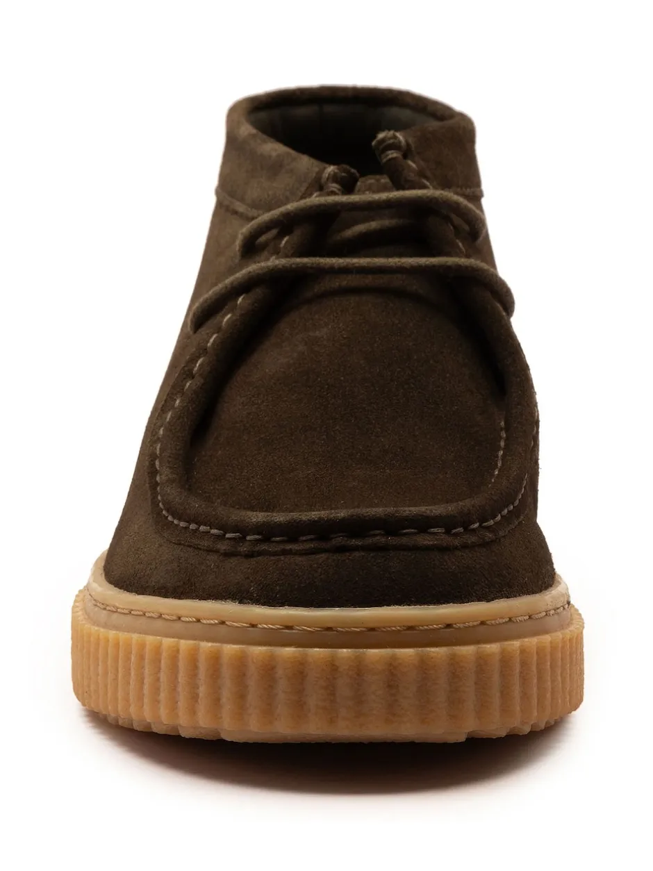 Boots|Off The Hook - Bolan suède leren Vetersluiting casual Boots Bruin
