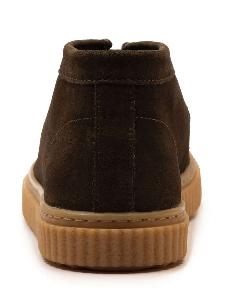 Boots|Off The Hook - Bolan suède leren Vetersluiting casual Boots Bruin