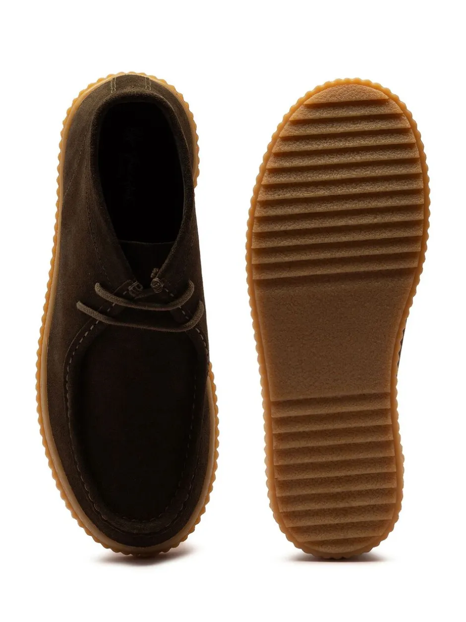 Boots|Off The Hook - Bolan suède leren Vetersluiting casual Boots Bruin