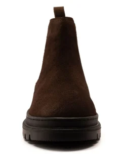 Boots*Off The Hook - Harrison Suede Leather Formal Chelsea Boots Bruin
