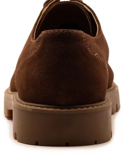 Schoenen*Off The Hook - Harvey Suede Leather Casual Lace-Up Boat Shoes Bruin