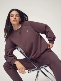 Sportkleding*OSIA - Crew Neck Oversized Sweatshirt Bruin