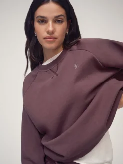 Sportkleding*OSIA - Crew Neck Oversized Sweatshirt Bruin