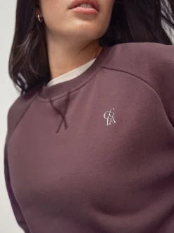 Sportkleding*OSIA - Crew Neck Oversized Sweatshirt Bruin