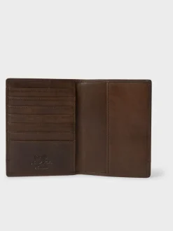 Portemonnees*Osprey London - The London Leather Passport Cover Bruin