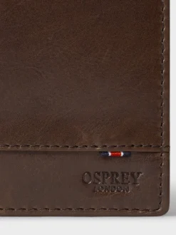 Portemonnees*Osprey London - The London Leather Passport Cover Bruin