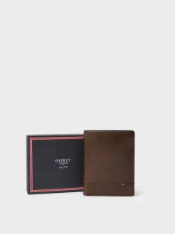 Portemonnees*Osprey London - The London Leather Wallet with Coin Pocket Bruin