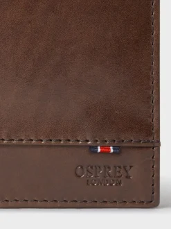 Portemonnees*Osprey London - The London Leather Wallet with Coin Pocket Bruin