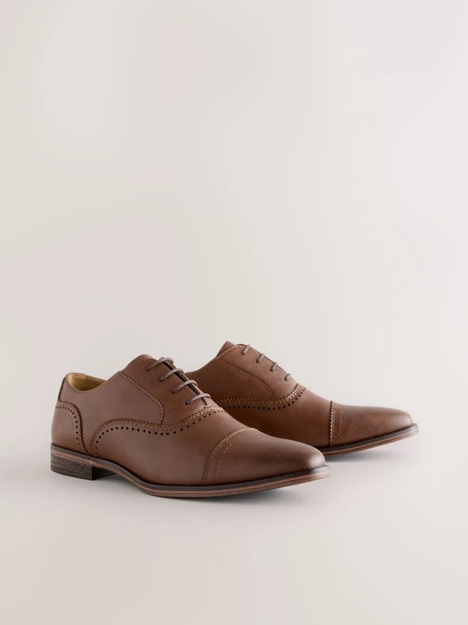 Schoenen|Formele Schoenen|Next - Oxford-schoenen met neusstuk Bruin