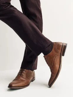 Schoenen|Formele Schoenen|Next - Oxford-schoenen met neusstuk Bruin