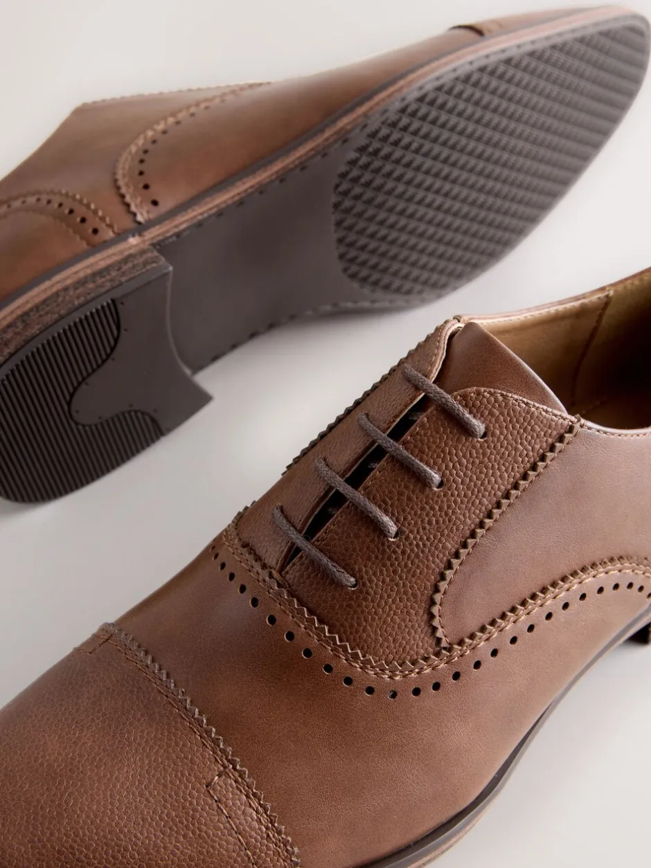 Schoenen|Formele Schoenen|Next - Oxford-schoenen met neusstuk Bruin