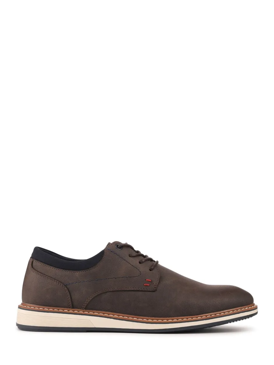 Schoenen*Pavers - Casual Cushioned Lace Up Shoes Bruin