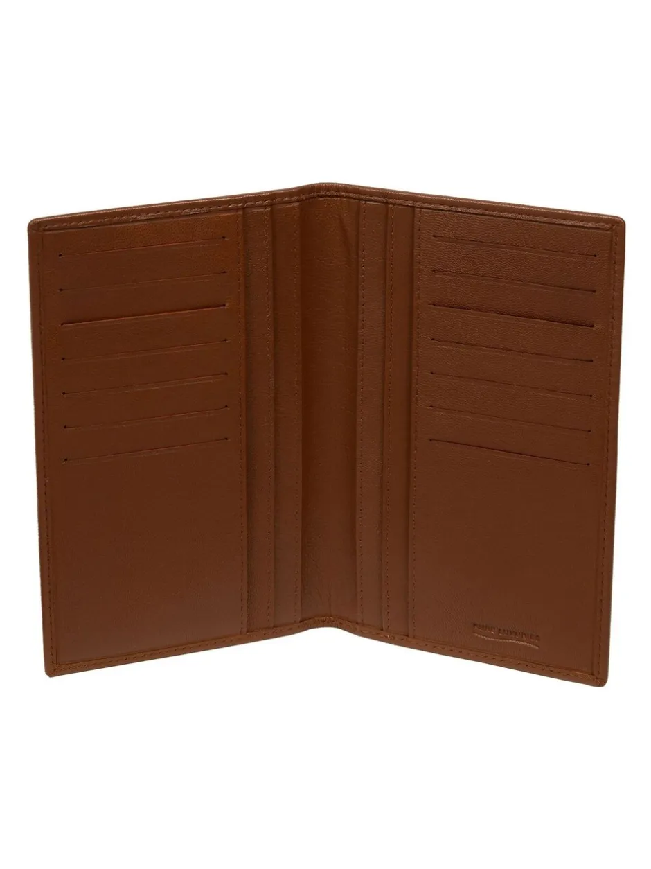 Portemonnees*Pure Luxuries London - 'George' Leather Card Holder Bruin
