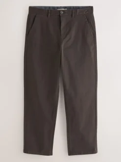 Broeken En Chino's|Next Bruin - Relaxed fit - Stretchy chino