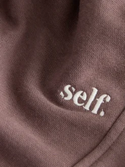 Leggings En Joggingbroeken*self. Bruin - joggingbroek met boorden