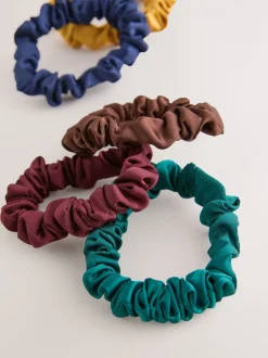 Haaraccessoires|Next - Set van 5 scrunchies Bruin
