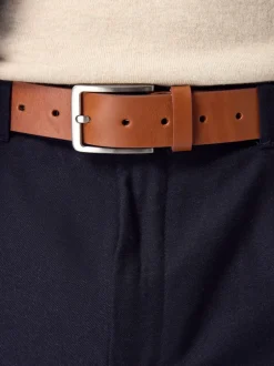 Riemen En Bretels*Next - Signature Casual leren riem Bruin