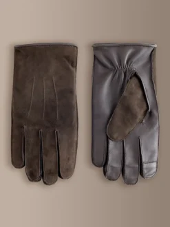 Mutsen, Sjaals En Handschoenen*Next Bruin - Signature Suede Gloves
