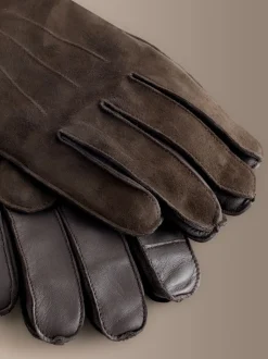 Mutsen, Sjaals En Handschoenen*Next Bruin - Signature Suede Gloves