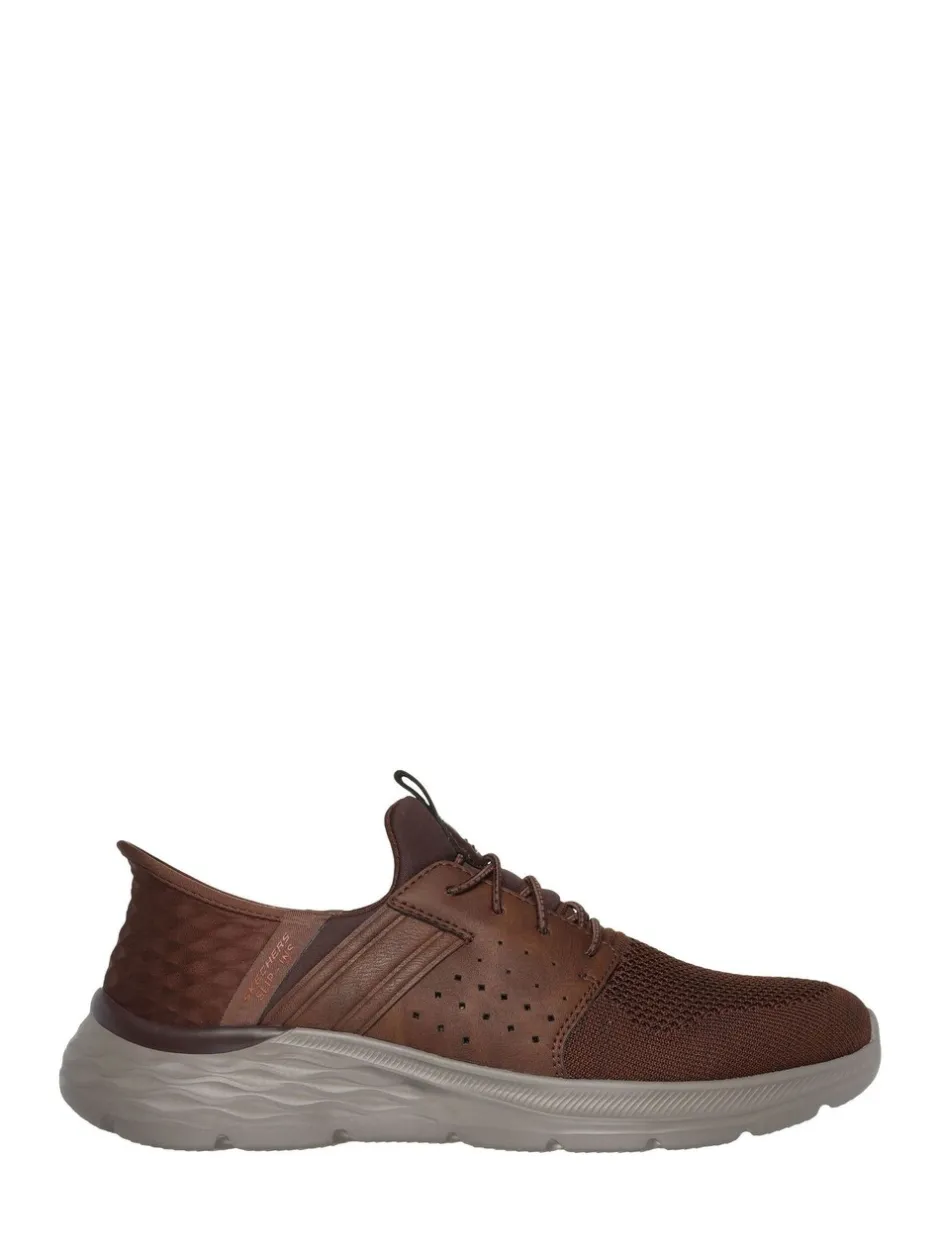 Schoenen|Skechers - Garner Newick instapsneakers Bruin