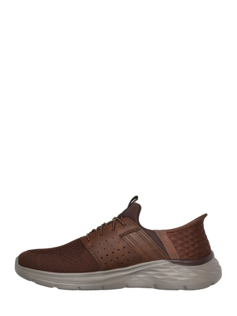 Schoenen|Skechers - Garner Newick instapsneakers Bruin
