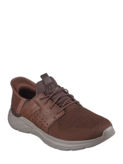 Schoenen|Skechers - Garner Newick instapsneakers Bruin