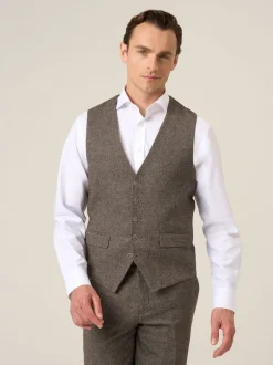 Vesten*Skopes Bruin - Jude maatsnit getailleerd vest