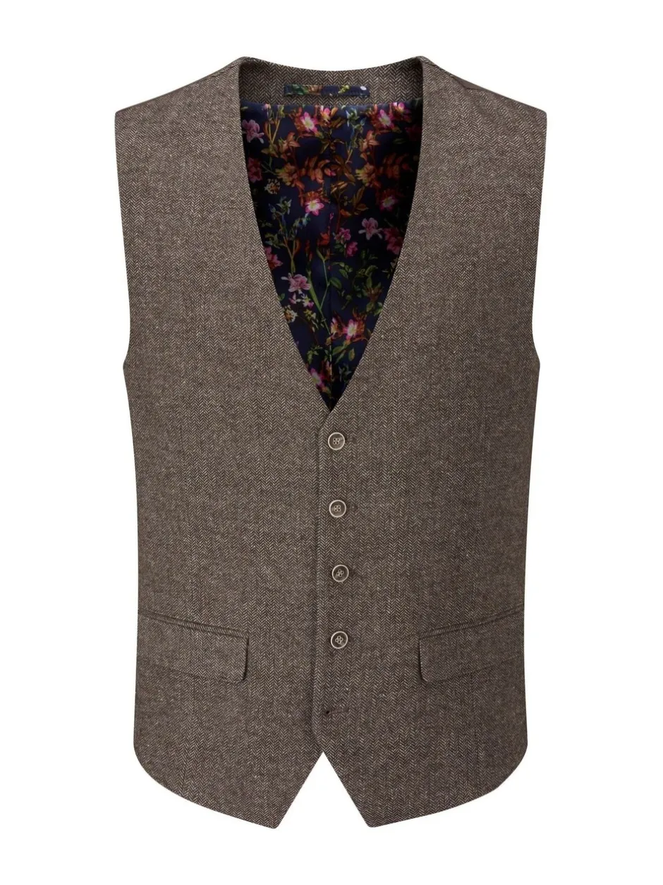 Vesten*Skopes Bruin - Jude maatsnit getailleerd vest
