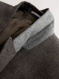 Pakken*Next Bruin - Slim Fit Signature Cerruti Italian Wool Puppytooth Suit Jacket