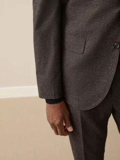 Pakken*Next Bruin - Slim Fit Signature Cerruti Italian Wool Puppytooth Suit Jacket